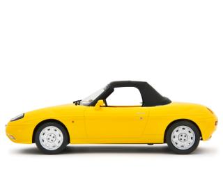 Fiat Barchetta 1995 Giallo Ginestra Laudoracing 1:18 Resinemodell (Türen, Motorhaube... nicht zu öffnen!)